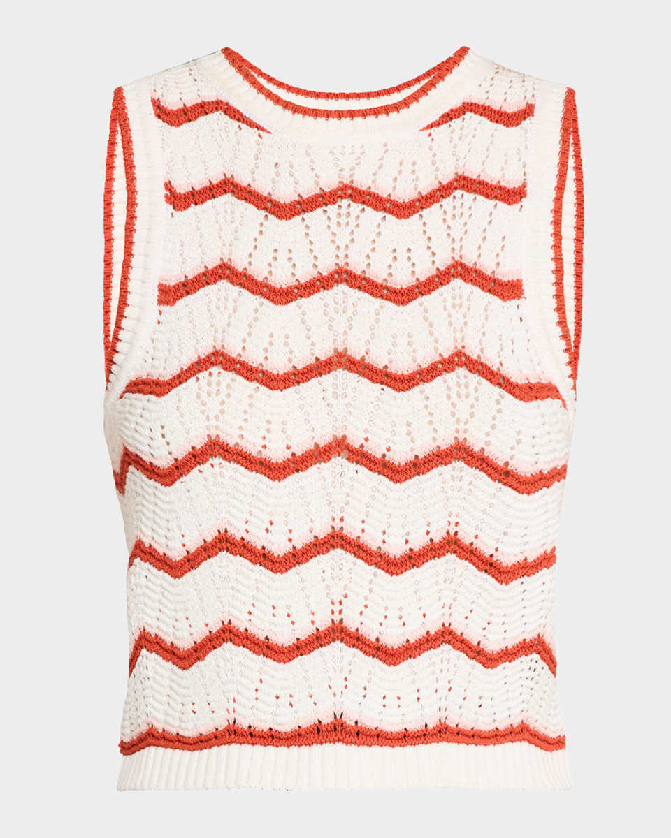 Jerrel Cropped Knit Tank Top